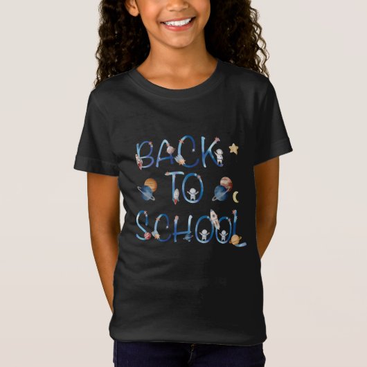 宇宙飛行士惑星宇宙,新学期 Tシャツ (正面)
