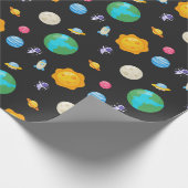 宇宙飛行士惑星誕生日 ラッピングペーパー (角)