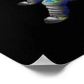 宇宙飛行士旅行ス太陽のテム ポスター (角)