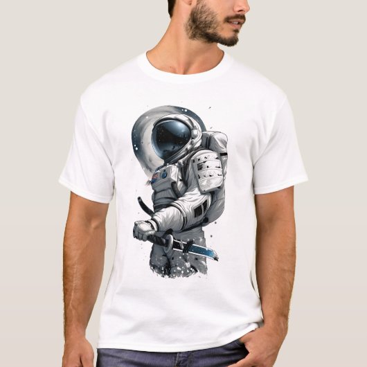 宇宙飛行士日本の服Tシャツの戦士 Tシャツ (正面)