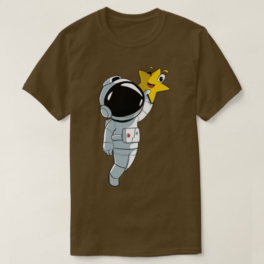 宇宙飛行士星惑星 Tシャツ (デザイン正面)