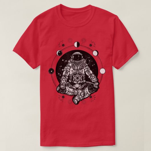 宇宙飛行士月相 Tシャツ (デザイン正面)