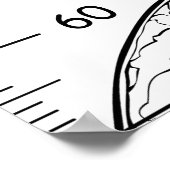 宇宙飛行士漫画テーマ成長図 ポスター (角)