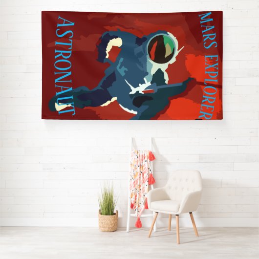 宇宙飛行士火星エクスプローラー宇宙旅行休暇 横断幕 (インサイチュ)