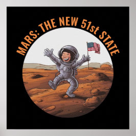 宇宙飛行士火星 ポスター