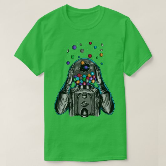宇宙飛行士爆発 Tシャツ (デザイン正面)