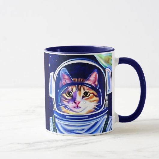 宇宙飛行士猫スペース マグカップ (右)