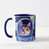 宇宙飛行士猫スペース マグカップ (左)