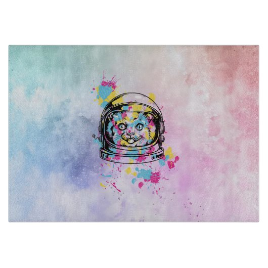 宇宙飛行士猫 カッティングボード (正面)