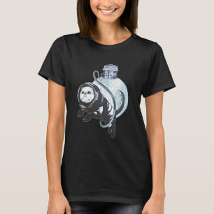 宇宙飛行士猫 キャットストロノート Tシャツ