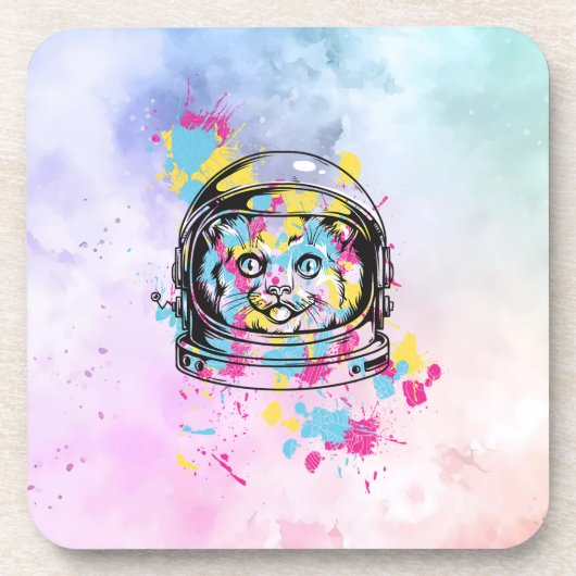 宇宙飛行士猫 コースター (正面)