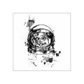 宇宙飛行士猫 ラバースタンプ (インプリント)
