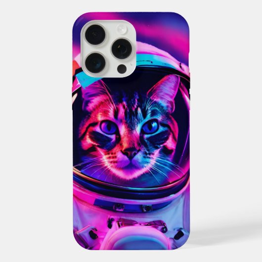 宇宙飛行士猫 iPhoneケース (裏面)
