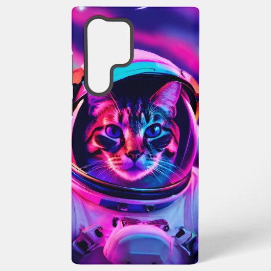 宇宙飛行士猫 SAMSUNG GALAXYケース (裏面)