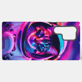 宇宙飛行士猫 SAMSUNG GALAXYケース (裏面横)