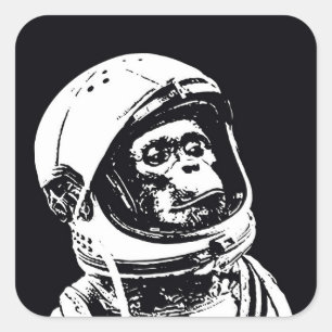 宇宙飛行士猿 スクエアシール