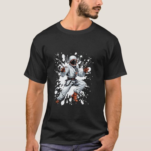 宇宙飛行士空手ファイター柔道 Tシャツ (正面)