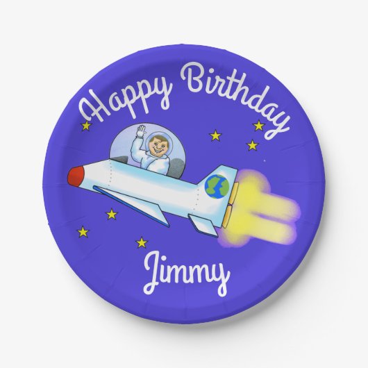 宇宙飛行士紙プレート ペーパープレート (正面)