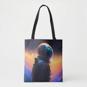 宇宙飛行士絵画世界発見の宇宙 トートバッグ
