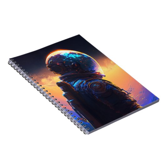 宇宙飛行士絵画世界発見の宇宙 ノートブック (右側)
