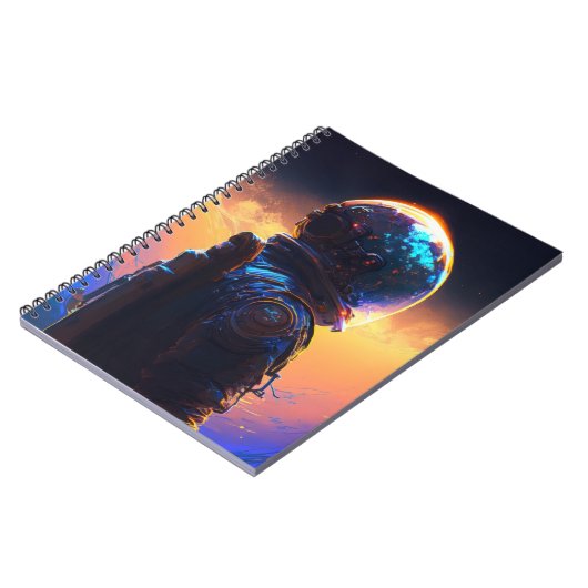 宇宙飛行士絵画世界発見の宇宙 ノートブック (左側)