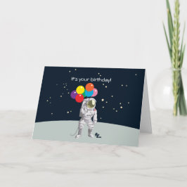宇宙飛行士誕生日カード カード