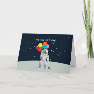 宇宙飛行士誕生日カード カード