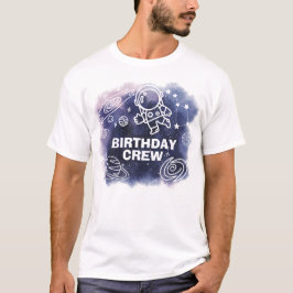 宇宙飛行士誕生日クルーパパ Tシャツ