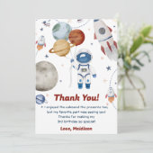 宇宙飛行士誕生日サンキューカード 招待状 (スタンド正面)