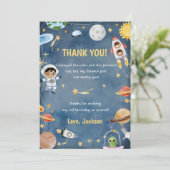 宇宙飛行士誕生日サンキューカード 招待状 (スタンド正面)