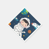 宇宙飛行士誕生日パーティー スタンダードカクテルナプキン (角)