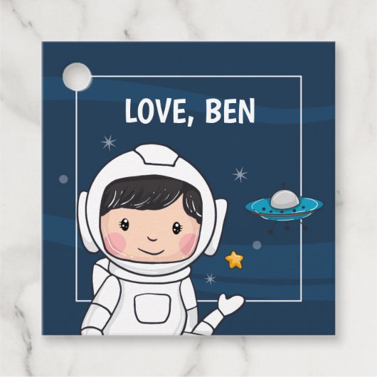宇宙飛行士誕生日パーティー フェイバータグ (正面)