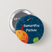 宇宙飛行士誕生日優先ボタン 缶バッジ (正面&裏面)