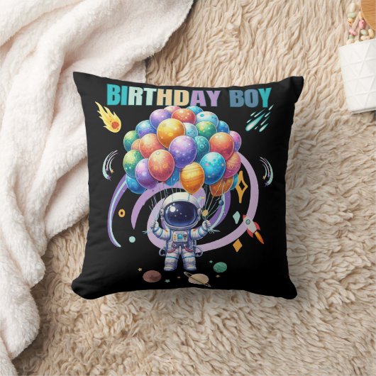 宇宙飛行士誕生日少年 クッション (ブランケット)