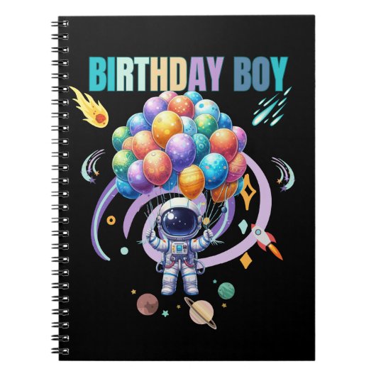 宇宙飛行士誕生日少年 ノートブック (正面)