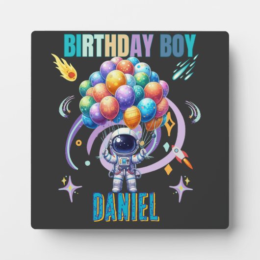 宇宙飛行士誕生日少年 フォトプラーク (正面)