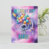 宇宙飛行士誕生日少年 招待状 (スタンド正面)