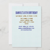 宇宙飛行士誕生日少年 招待状 (裏面)