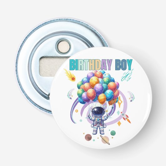 宇宙飛行士誕生日少年 栓抜き (正面)