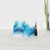 宇宙飛行士誕生日折り畳みグリーティングカード カード (裏面)