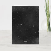 宇宙飛行士誕生日招待状、宇宙誕生日 招待状 (裏面)