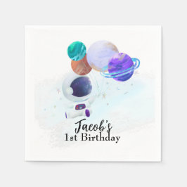 宇宙飛行士誕生日 スタンダードカクテルナプキン