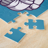 宇宙飛行士読の本かわいい子供 ジグソーパズル (側面)