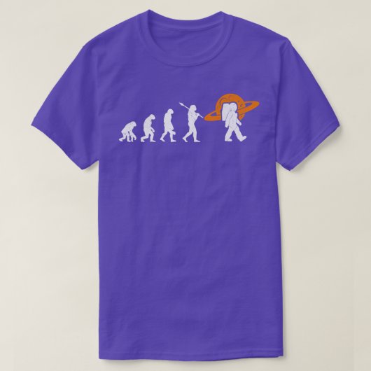 宇宙飛行士進化コスモナウ宇宙ガレーサターンP Tシャツ (デザイン正面)