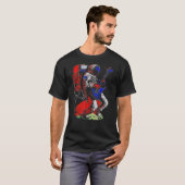 宇宙飛行士遊のエレキギター宇宙アストロン Tシャツ (正面フル)