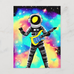 宇宙飛行士遊のエレキギター宇宙 ポストカード