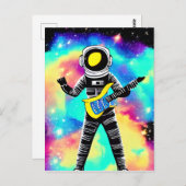 宇宙飛行士遊のエレキギター宇宙 ポストカード (正面/裏面)