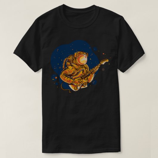 宇宙飛行士遊のギター宇宙 Tシャツ (デザイン正面)