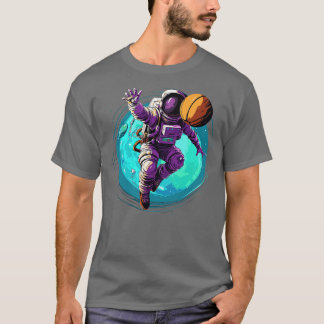 宇宙飛行士遊のバスケットボール Tシャツ