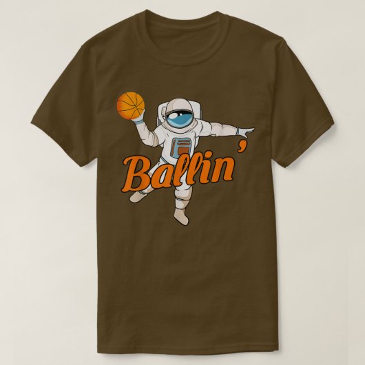 宇宙飛行士遊のバスケットボールTシャツ Tシャツ (デザイン正面)